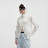 蕉内（Bananain）蕉内凉皮502UV男女同款防泼水斜分割均衡防晒衣 暖白 S