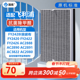 简克（JIANKE）适配飞利浦空气净化器滤芯过滤网AC4076 FY2428配AC2886AC2888AC2890