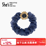 She's茜子发饰梵高向日葵手工钉珠矿彩仿水晶发圈头花情人节礼物送女友