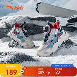 安踏儿童男小童棉鞋冬季舒适保暖儿童运动加绒鞋低帮搭扣A312349902H