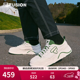FILAFUSION 斐乐潮牌【章昊同款】男鞋厚底帆布鞋运动休闲鞋 奶白/深森林绿-GF 42
