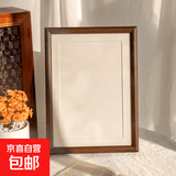 【全网热销】新中式实木相框挂墙摆件画框结婚照作品装裱胡桃木色 胡桃色 1个 长方形12寸可放【25.4*30. 5】CM