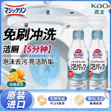 花王（KAO）马桶清洁剂300ml*2瓶 免刷洗泡沫喷雾去污除味厕所清洗剂洁厕灵液