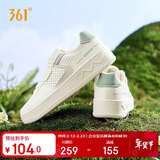 361°运动女鞋春夏季透气开学厚底增高小白休闲板鞋子女682426611-2