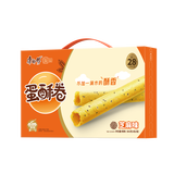 康师傅蛋卷鸡蛋卷饼干糕点儿童休闲零食礼盒28%含蛋0添加水芝麻味384g