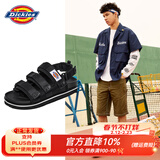 Dickies凉鞋男鞋夏季轻便凉拖鞋男士户外沙滩鞋潮流休闲情侣鞋 黑色（男女款） 40