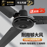 远东 电风扇吊扇56吋大吊扇大风量家用吸顶扇工业扇工厂车间学校楼顶扇 56吋1.4米三叶黑色【纯铜】壁控