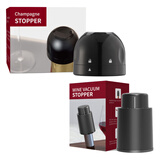 ANNIVERS 香槟塞起泡酒保鲜塞气泡酒瓶盖 带锁扣长久密封锁住气泡美观小巧 香槟保鲜塞+按压真空红酒塞