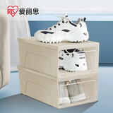 爱丽思鞋盒透明大号鞋子收纳盒防尘鞋柜翻盖式鞋架收纳神器爱丽丝 2个装