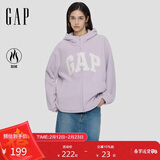 盖璞女装2025秋季新款logo摇粒绒宽松拉链连帽卫衣百搭外套792592