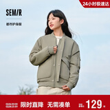 森马棉服男防水防油防污防风冬装厚飞行员棒球领夹克109724112101