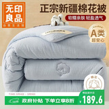 无印良品A类100%新疆纯棉花被子 春秋被芯空调被冬季棉被 厚6斤 200*230cm