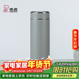 希诺（heenoor）保温杯316L不锈钢水杯男高档商务车载泡茶杯子XN-9606灰色 480mL