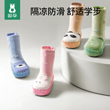 欧孕（OUYUN）儿童袜子婴儿地板袜春秋地板鞋袜防滑男女童袜子 调皮恐龙