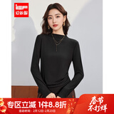IEF/爱依服针织衫打底衣女2025秋季新款韩版时尚百搭基础款长袖上衣 黑 S