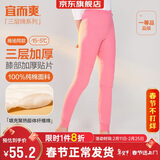 宜而爽【三层加厚100%纯棉】保暖裤护膝贴片裤男女中老年秋裤棉毛裤秋冬