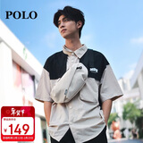 POLO胸包男士斜挎包大容量单肩包轻便iPad包运动腰包情人节礼物送男友