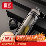 富光高硼硅玻璃杯 大容量泡茶杯双层塑玻带茶隔水杯男士杯子800ml