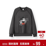 森马（Semir）迪士尼米奇家族合作系列卫衣男做旧复古2025春季宽松109125116105