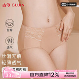 古今【全网已售50W+】女士高腰内裤收腹氨棉蕾丝性感透气提臀三角小裤 肤色 【 1条 L 165 /90