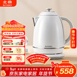 北鼎（Buydeem）电热水壶便携式家用便携式烧水壶全自动一体炫彩304不锈钢调温高颜值热水壶热电水壶 K640C雪地白