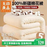 无印良品100%新疆棉花被子棉絮盖被棉花胎双人春秋四季棉被芯5斤200x230cm