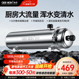 净邦 全屋中央净水器家用管道式超滤机净水机农村井水大流量别墅商用自来水前置过滤器PVDF抗拉伸膜 大流量1000L（适合厨房用）