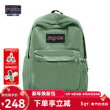 JANSPORT杰斯伯书包轻便双肩包男女旅行包简约背包电脑包学生校园 4QUE96D橄榄绿-侧袋+隔层