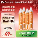 鱼跃(yuwell)氧气瓶便携孕妇老人吸氧制氧机高原反应旅游1400ml四瓶装