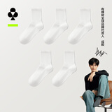 有棵树【肌理按摩】男士袜子男纯棉10A抗菌消臭中筒秋冬抗起球休闲长袜