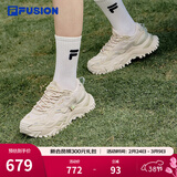 FILA FUSION斐乐女鞋BIANCO老爹鞋季新款硬糖鞋休闲鞋厚底运动鞋女 夏威夷果黄-MS 36.5