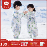 良良（liangliang）婴儿睡袋夏季空调房防踢被宝宝纯棉可拆袖儿童睡袋 林中歌·春秋款【适合20-25℃】 S（建议身高60-75cm）