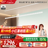 好太太隐形晾衣架电动晾衣机隐藏式自动智能升降阳台嵌入式晒衣架 D-3198：2.4米单杆被杆+照明语音