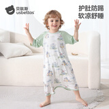 贝肽斯儿童睡袍夏季薄款睡衣2026新款宝宝睡袍优可丝家居服七分袖