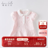 戴维贝拉（DAVE＆BELLA）【汽水棉】女童连衣裙夏装宝宝公主裙学院风儿童裙子
