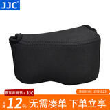 JJC 相机内胆包 收纳保护套 适用于索尼A6600 A6100 A6000 A5100 A6300 A6400 ZV-E10 RX1RII微单配件 OC-S1BK小号 黑色