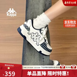卡帕（Kappa）背靠背板鞋男鞋潮流复古百搭休闲鞋运动鞋 经典白/月海蓝 40 