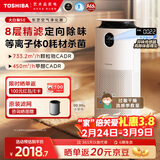 东芝（TOSHIBA）空气净化器宠物净化器大白梨PET除烟味除毛大风量除尘净化器除螨除尘除过敏源消毒杀菌家用