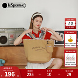 LeSportsac乐播诗通勤出行包包女包手提包大容量女包托特包新年礼物 奶茶色