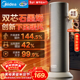 美的（Midea）【石墨烯速热】直流变频家用暖风机取暖器/小型电暖器电暖气/电热风扇/节能小太阳暖脚神器HFS20DQ