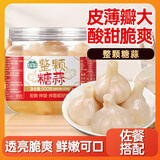 湾琴河糖蒜 水晶糖醋蒜整颗醋泡蒜500g 罐装大蒜腊八蒜下饭酱腌菜