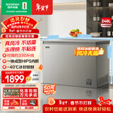 容声（Ronshen）无霜系列240L单温冰柜家用无霜一级能效节能冷柜冷藏冷冻两用冰箱BD/BC-240E30HNLAJ国家补贴