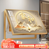 瑞尚（RUISHANG） 遮挡电表箱装饰画配电箱可推拉壁画客厅挂画有框电源箱开关盒 家和万事兴E 50*40可覆盖（横40竖30）晶瓷面