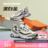 斯凯奇黑白金|男鞋经典熊猫鞋增高时尚校园复古老爹鞋666114