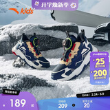 安踏儿童男小童棉鞋冬季舒适保暖儿童运动加绒鞋低帮搭扣A312349902H