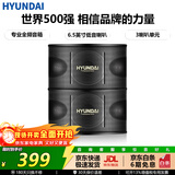 HYUNDAI现代音响 音箱 家庭影院 KTV音响 家用组合 专业K歌 会议 舞台设备 【HY602】6.5英寸双高音音响