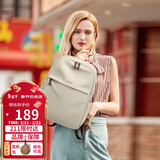 高尔夫（GOLF）双肩电脑包女15.6英寸笔记本电脑包女士双肩背包学生书包果仁杏色