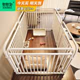 憨憨宠狗围栏宠物狗狗围栏折叠可拆卸狗栅栏泰迪柯基狗笼子家用宠物用品 白色 升级全管120*60*60*cm