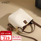 viney牛皮包包女包品牌水桶包轻奢单肩斜挎包生日礼物高级感送女友老婆