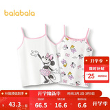 巴拉巴拉儿童背心无袖打底吊带男女童睡衣两件装【迪士尼IP】209225169202